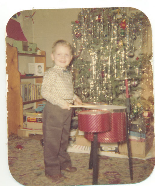 Young Chuck playing the drums