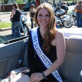 Ride For Wishes parade with mrs dakota county